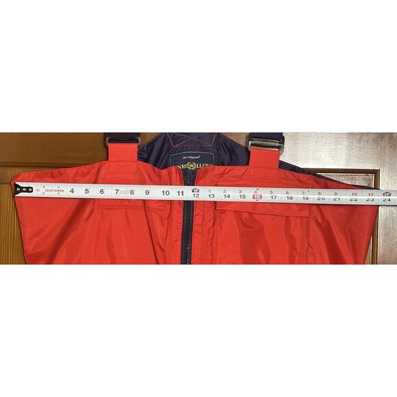 Henri Lloyd Marine Sailing Bibs Men’s XXL Red Double Knee Waterproof Overalls - Picture 10 of 13
